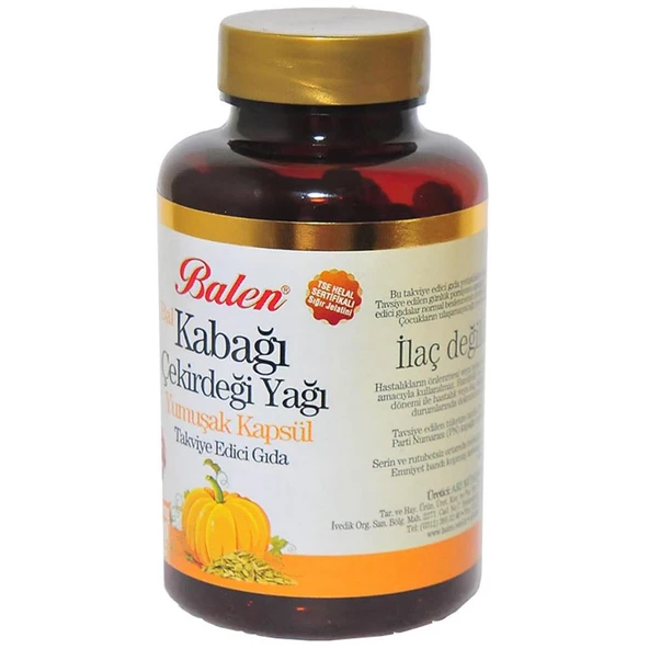 Balen Bal Kabağı Çekirdeği Yağı Yumuşak Kapsülü 1380mg 100Kapsül - 5