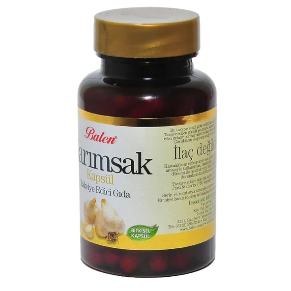 Balen Sarımsak Kapsülü Takviye Edici Gıda 375mg x 100 Adet - Resim 3