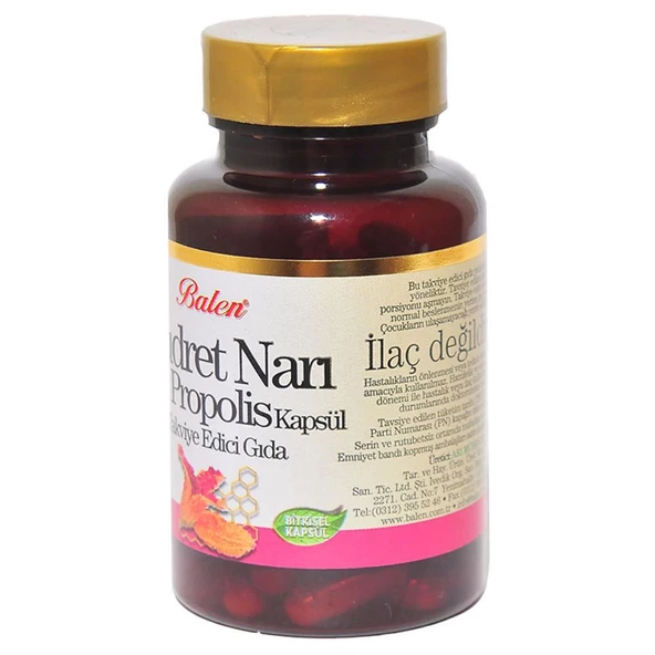 Balen Kudret Narı Propolis Kapsülü 375mg x 60 Kapsül - 3