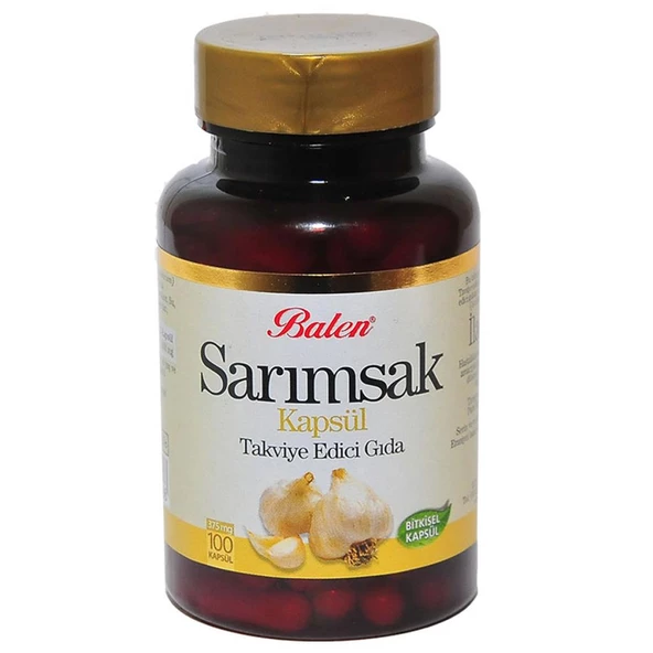 Balen Sarımsak Kapsülü Takviye Edici Gıda 375mg x 100 Adet