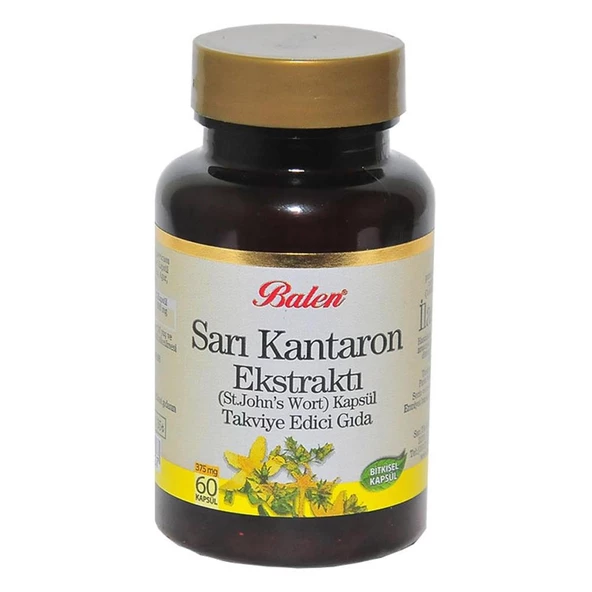 Balen Sarı Kantaron Ekstraktı St.Johns Wort Kapsülü 375mg x 60Ad - Resim 4