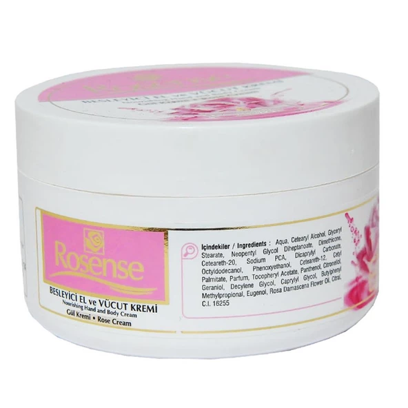 Rosense Gül Kremi 250ML El Vücut Nemlendirici Doğal Krem - 2