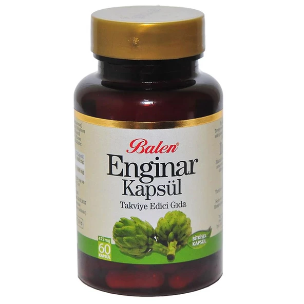 Balen Doğal Bitkisel Enginar Ekstraktı Kapsülü 475mg x 60 Kapsül