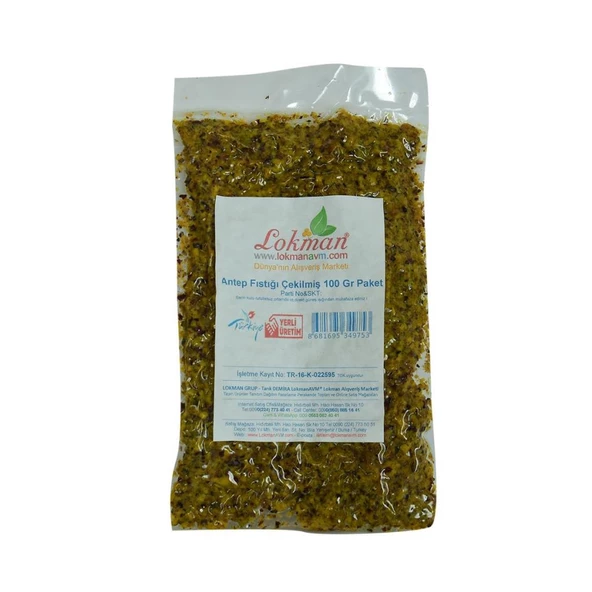 Öğütülmüş Antep Fıstığı Çekilmiş Antep Fıstık 100GR - 4