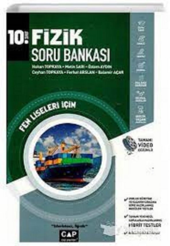 Çap Yayınları 10. Sınıf Fen Lisesi Fizik Soru Bankası