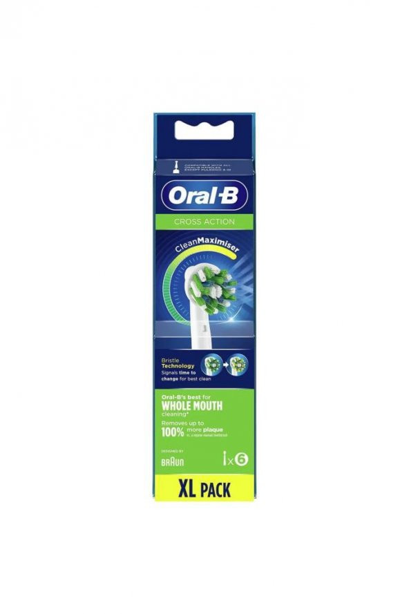 Oral-B Cross Action 6’lı Cleanmaximizer Teknolojili Yedek Fırça Başlığı 4210201321477 - 2