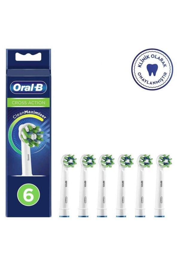 Oral-B Cross Action 6’lı Cleanmaximizer Teknolojili Yedek Fırça Başlığı 4210201321477