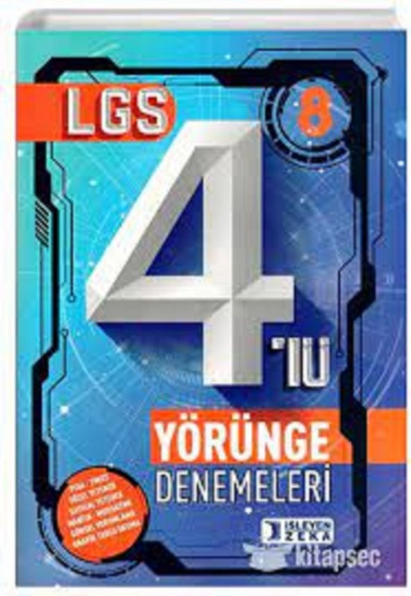 Işleyen Zeka Yayınları 8. Sınıf Lgs 4 Lü Yörünge Denemeleri