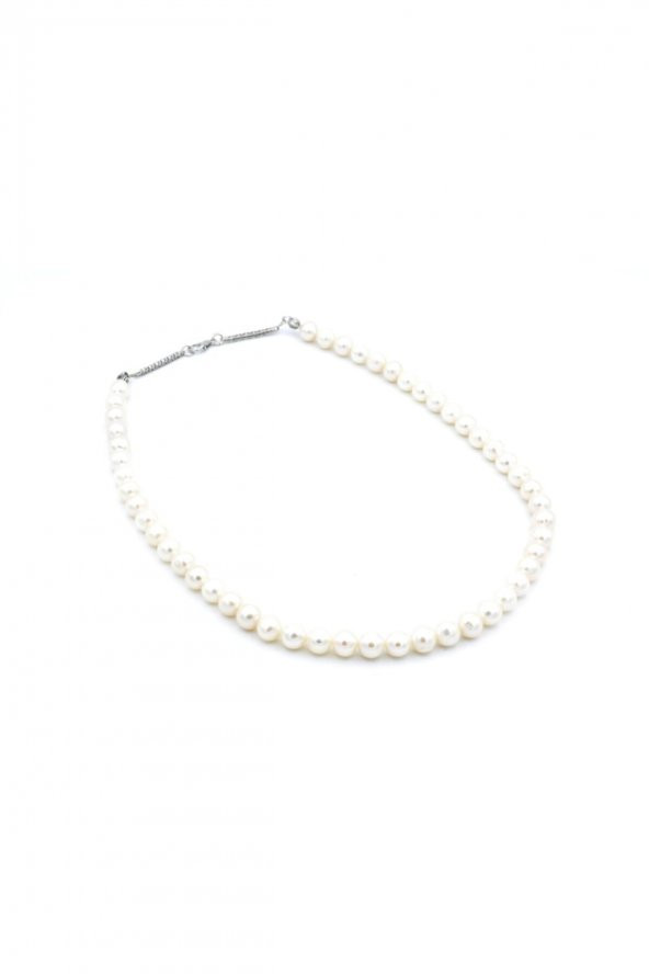 Doğal Beyaz Inci Kolye 1.kalite 001