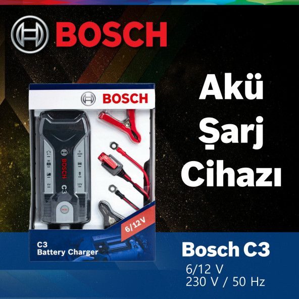 Bosch C3 6/12V Akü Şarj Cihazı