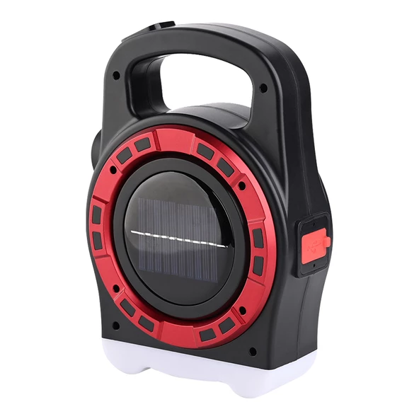 Ayt Powermaster HB-6678C Cob Ledli 20 Watt 3 Kademeli Şarjlı USB Çıkışlı Solar Lamba Kamp Lambası - 6