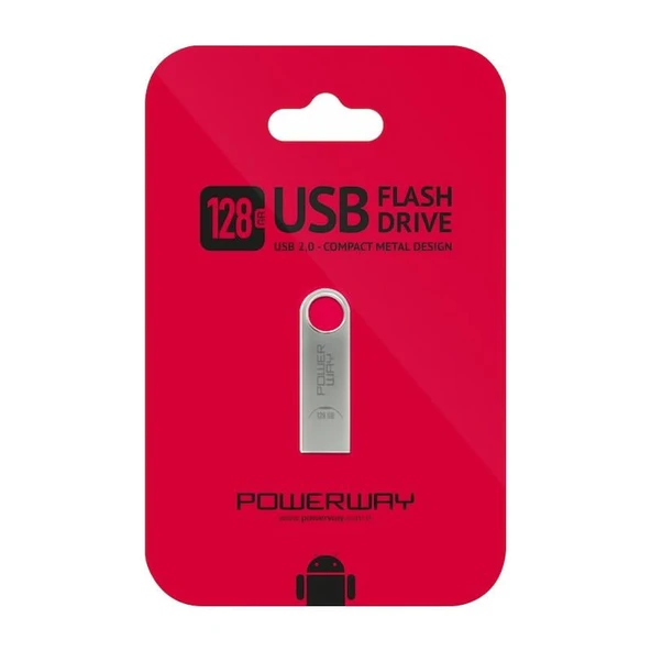 POWERWAY PW-128 128 GB USB 2.0 FLASH BELLEK - 5