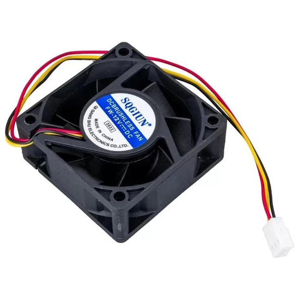 POWERMASTER PM-17896 IC-216 60X60X25 MM 6X6 12 VOLT DC 3 KABLOLU FAN - Resim 6