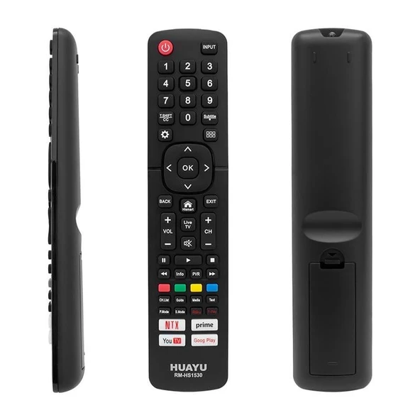 Huayu Kl Hısense RM-HS1530 Netflıx Youtube- Prıme Vıdeo Google Play Tuşlu Unıversal Lcd Led Tv Kumanda ürün görseli 1