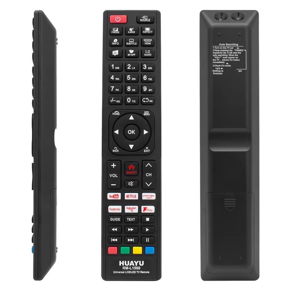 Huayu Kl RM-L1590 Unıversal Lcd Led Tv Kumanda Akıllı Kodlanabilir Uzaktan Kumanda ürün görseli 1