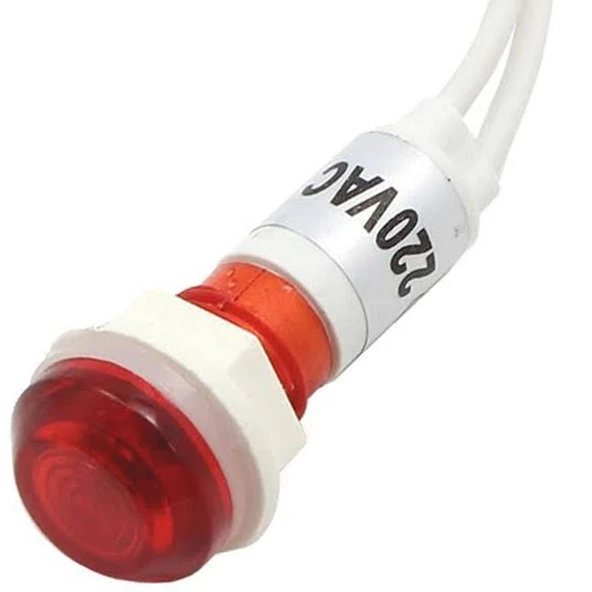 Powermaster 220v Kablolu Sinyal Lambası 10 Mm Plastik XD10-6W - 2
