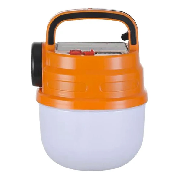 Powermaster Solar Güneş Enerjisi Panelli Çift Işıklı 50 Watt Şarjlı Kamp Feneri Işıldak El Feneri Aydınlatma - 9