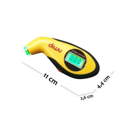 Ayt Diwu Dijital Lastik Hava Basıncı Ölçer Aydınlatmalı Dijital Ekranlı Bar Ps Gösterir - 3