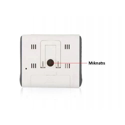 Diwu DC102 İç Mekan Termometre Nem Ölçer Saat - 4