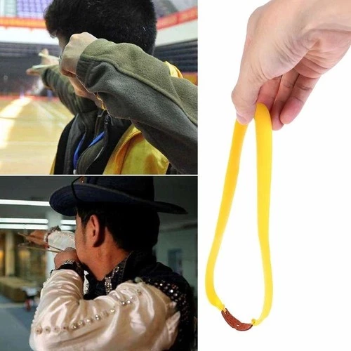 AYT Ticaret HT-101 Avcı Sapan Yedek Lastiği Kauçuk Lastik Deri Hazne Slingshot - 2