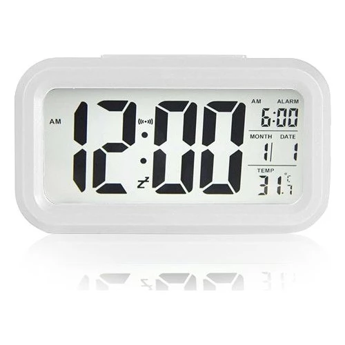 Diwu Optik Masaüstü Saat Takvim Termometre Beyaz - 3