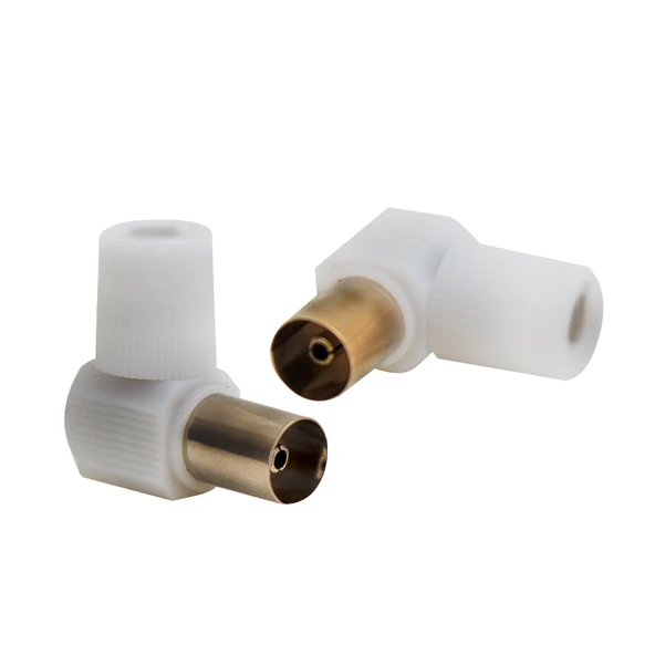 Ayt 60 Ohm L Dişi Beyaz Anten Tv Anten Soketi Fişi - 2