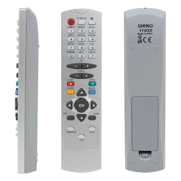 Ayt Digiturk Zap Rc-2540 Dcr 9001-9002 Vestel 35100 Uydu Alıcı Kumandası - Resim 3