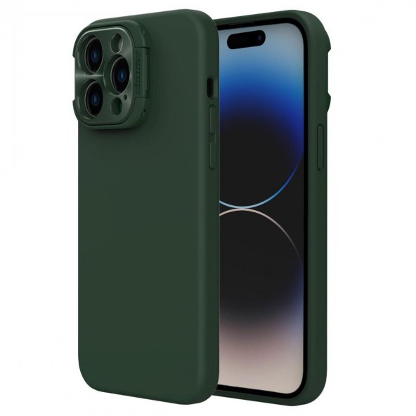 Nillkin LensWing Stand Case Cover with MagSafe for Apple iPhone 14 Pro Max - Green - 5