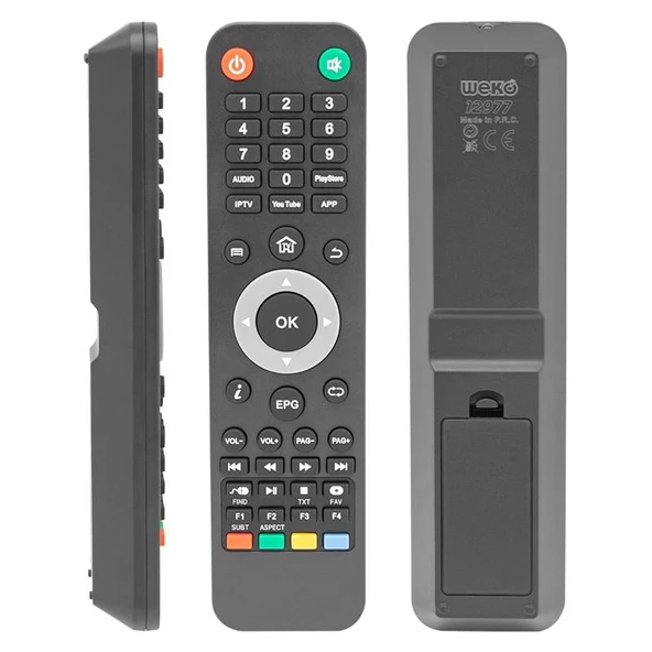 Ayt Weko KR Spybox S8 HD I P TV Spybox S9 4K UHD IP TV Atlanta HD IP TV  Goldmaster IP TV Uydu Alıcısı Kumandası - 2