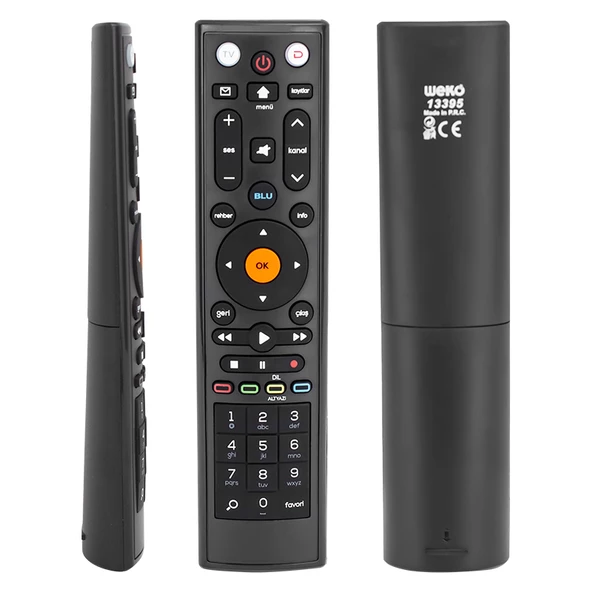 Ayt D-Smart 2017 HD Blue Uydu Alıcı Kumandası Uzaktan Kumanda D smart - Resim 2