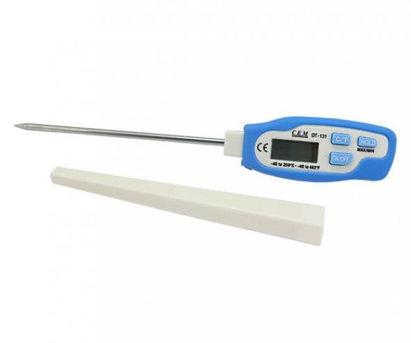 Cem DT-131 Saplamalı Prob Termometre Problu Uzun Gıda Termometresi