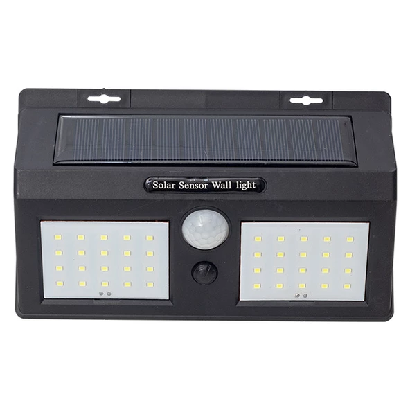 Ayt Powermaster PM-14616 Sensörlü Çiftli 40 Led'li Solar Ledli Duvar Tipi Aplik Beyaz