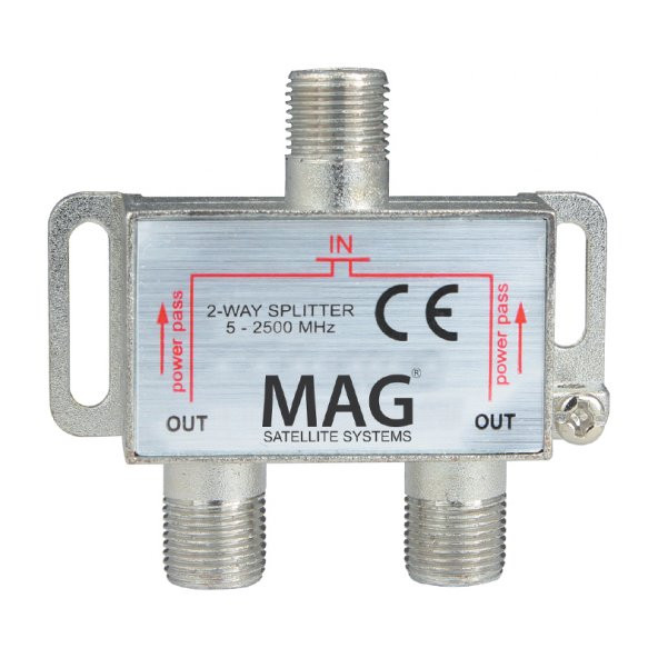 MAG 1 İn 2 Splitter 5-2500 Mhz Bölücü Tv Anten Çoklayıcı 1 Giriş 6 Çıkış Dağıtıcı