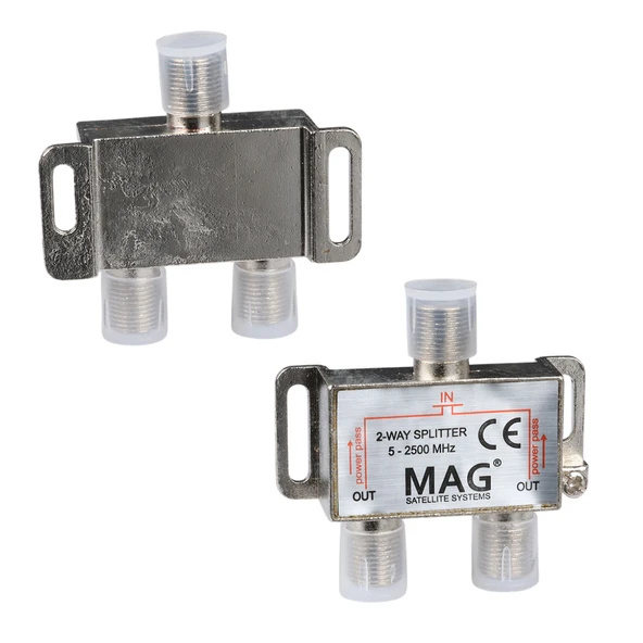 MAG 1 İn 2 Splitter 5-2500 Mhz Bölücü Tv Anten Çoklayıcı 1 Giriş 6 Çıkış Dağıtıcı - 5