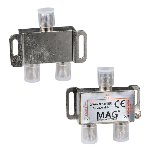 MAG 1 İn 2 Splitter 5-2500 Mhz Bölücü Tv Anten Çoklayıcı 1 Giriş 6 Çıkış Dağıtıcı - 8