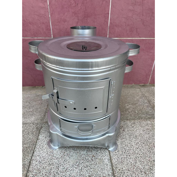 Kamp Sobası Piknik Mangalı Telli 32 Cm Çapında Yemek Sobası