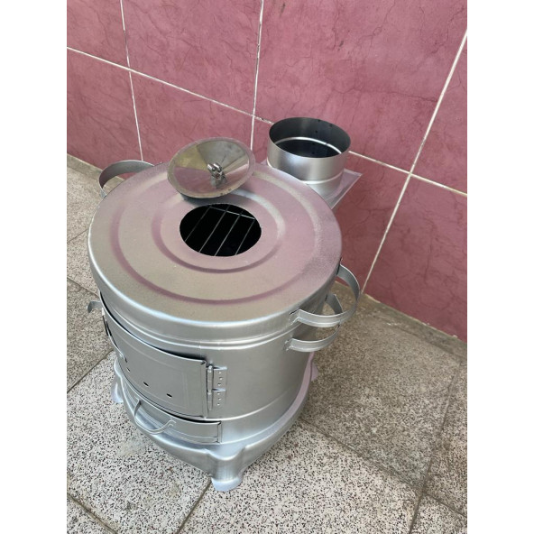 Kamp Sobası Piknik Mangalı Telli 32 Cm Çapında Yemek Sobası - 3