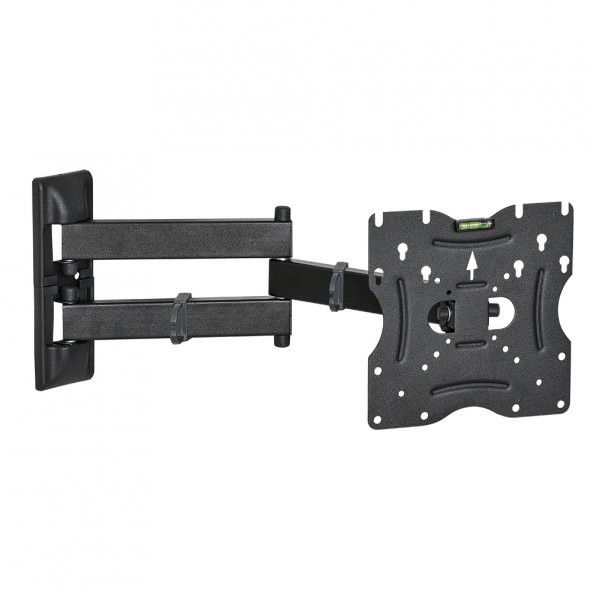 Powermaster 22-49 İnç Hareketli Siyah LCD LED TV Monitör Duvar Askı Aparatı 55-124 Ekran Arası 30 Kg Taşır