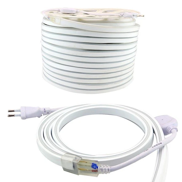 Ayt Powermaster 9x16 Hortum Led 100 Metre Beyaz 220 Volt 1 Metrede Kesilebilir Dış Cephe Şerit Led Aydınlatma ürün görseli 1