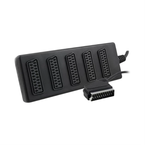 Ayt 5 Li Scart Dağıtıcı Çoklayıcı Scart Soketi Girişi Çoğaltıcı - 3