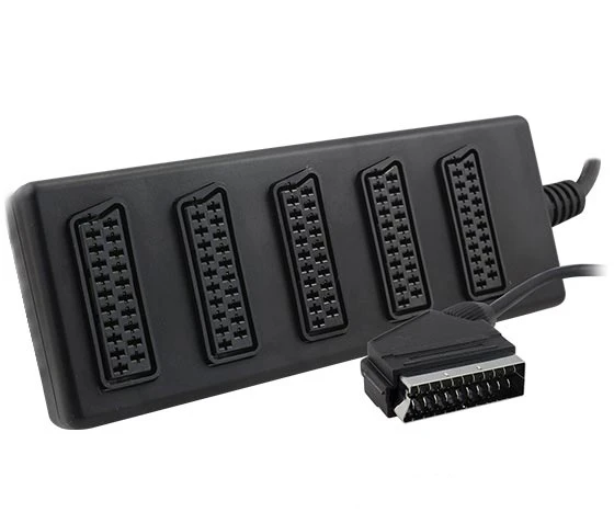 Ayt 5 Li Scart Dağıtıcı Çoklayıcı Scart Soketi Girişi Çoğaltıcı - Resim 2