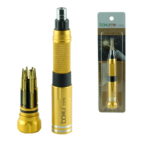 Ayt Bakü Bk-7276 Hassas Tornavida Seti 6 lı Cep Telefonu Tamir Tornavidası - Resim 2