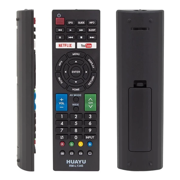 Ayt Sharp Uyumlu RM-L1346 Lcd Netflix Lcd Led Tv Kumandası Uzaktan Kumanda ürün görseli 1