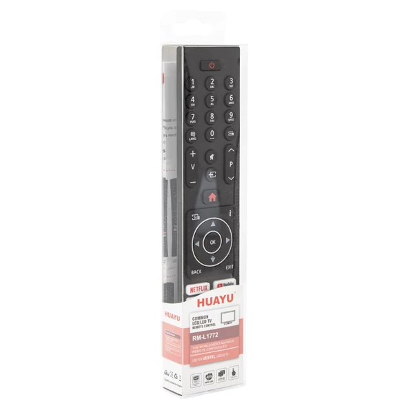 Ayt Huayu RM-L1772 Netflix YouTube Twitch Prime Video Tuşlu Universal Lcd Led Tv Kumandası - 4