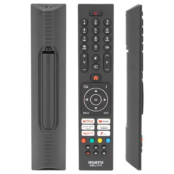 Ayt Huayu RM-L1772 Netflix YouTube Twitch Prime Video Tuşlu Universal Lcd Led Tv Kumandası - 1