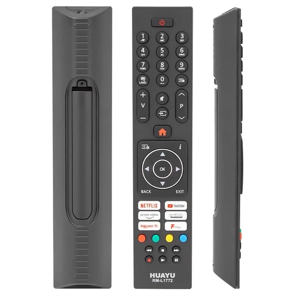 Ayt Huayu RM-L1772 Netflix YouTube Twitch Prime Video Tuşlu Universal Lcd Led Tv Kumandası - 5