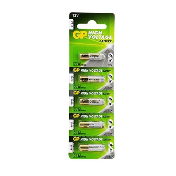 Gp 27A 12V İnce Alarm Pili 5'Li Paket - 9