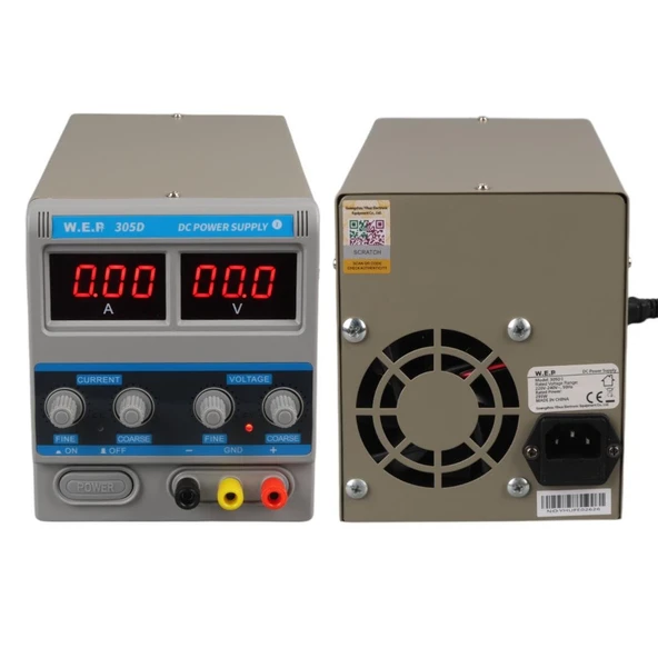 Powermaster PM-1840 0-30V - 0-5A Güç Kaynağı Adaptör - 11