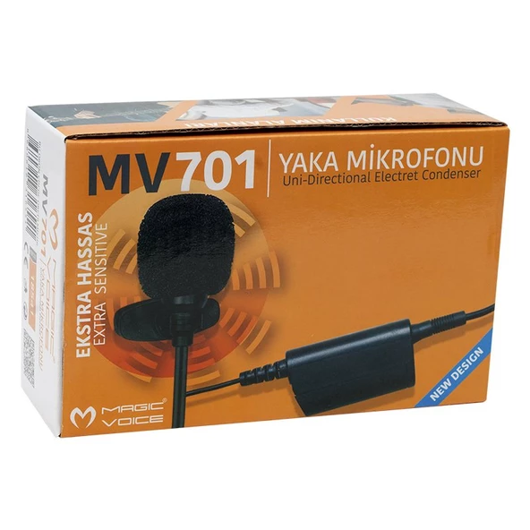 Magicvoice MM-701 Kablolu 600 Ohm Yaka Mikrofonu 6.3mm Jack Girişli Condenser Mikrofon Taşıma Çantalı - 3