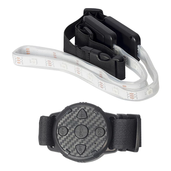 Powermaster Bisikletçiler İçin Ledli Güvenlik Kemeri İkaz Lambası Emniyet Işığı Güvenlik Kemeri - 2